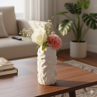 Moskai  Modern 3D Decorative Vase for Flowers & Indoor Plants