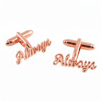 Handcrafted Name Cufflinks – Personalized Monogram Jewelry for Men Grooms, Weddings & Formal Wear