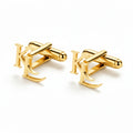 Custom Initial & Monogram Name Cufflinks for Men – Personalized Alphabet Letter Jewelry  Brass Accessories for Grooms & Gifting