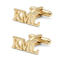 Custom 3-Initial Monogram Cufflinks for Men – Personalized Alphabet Letter Cufflinks for Wedding Accessories
