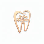 Custom Tooth Name Brooch Pin for Dentists, Doctors,& Nurses Gift