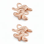 Bespoke Script Initial Cufflinks - Personalized Brass Monogram Jewelry for Men