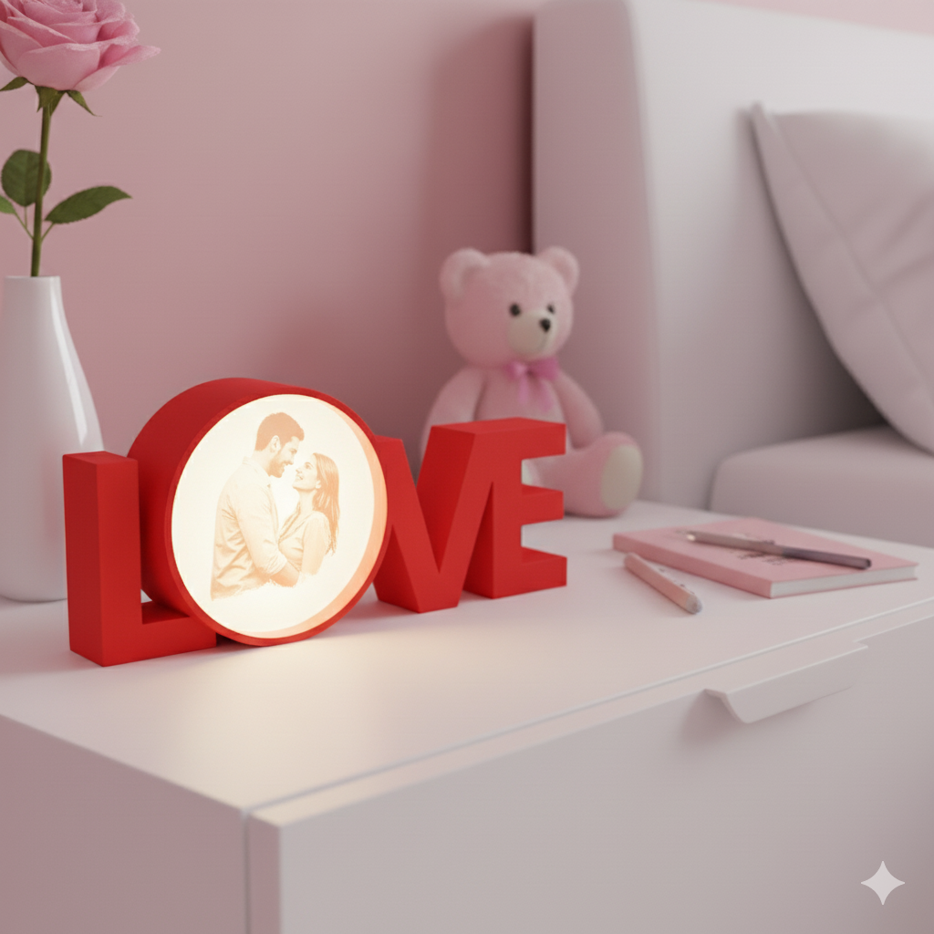 Moskai 3D Personalized Image Love Lamp – Custom Photo for Couples, Anniversary, Wedding & Romantic Gifts