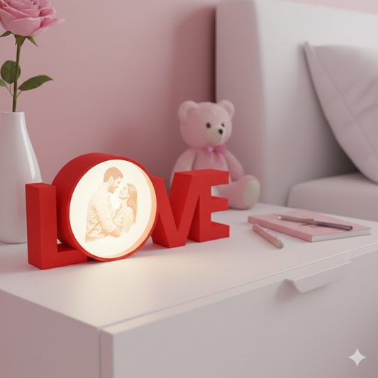 Moskai 3D Personalized Image Love Lamp – Custom Photo for Couples, Anniversary, Wedding & Romantic Gifts
