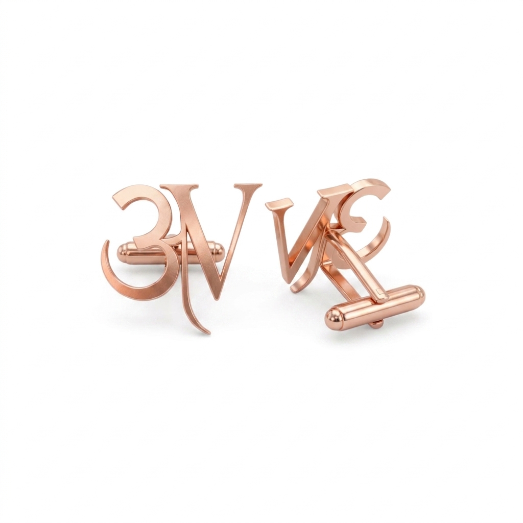 Personalized Initials Name Custom Cufflinks – Handcrafted Monogram Cuff Links Wedding Accessories for Men