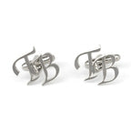 Personalized Initial Cufflinks for Men – Custom Monogram Letter Cufflinks Wedding Accessories for Groom