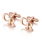 Custom Initial Name Cufflinks for Men – Personalised Letter Cufflinks for Formal & Wedding Wear
