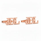 Personalized 3-Initial Monogram Cufflinks for Men – Custom Letter Cufflinks for Wedding & Groom Accessories