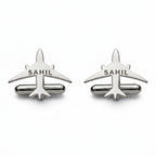 Personalized Name Aeroplane Cufflinks for Men Formal Shirt