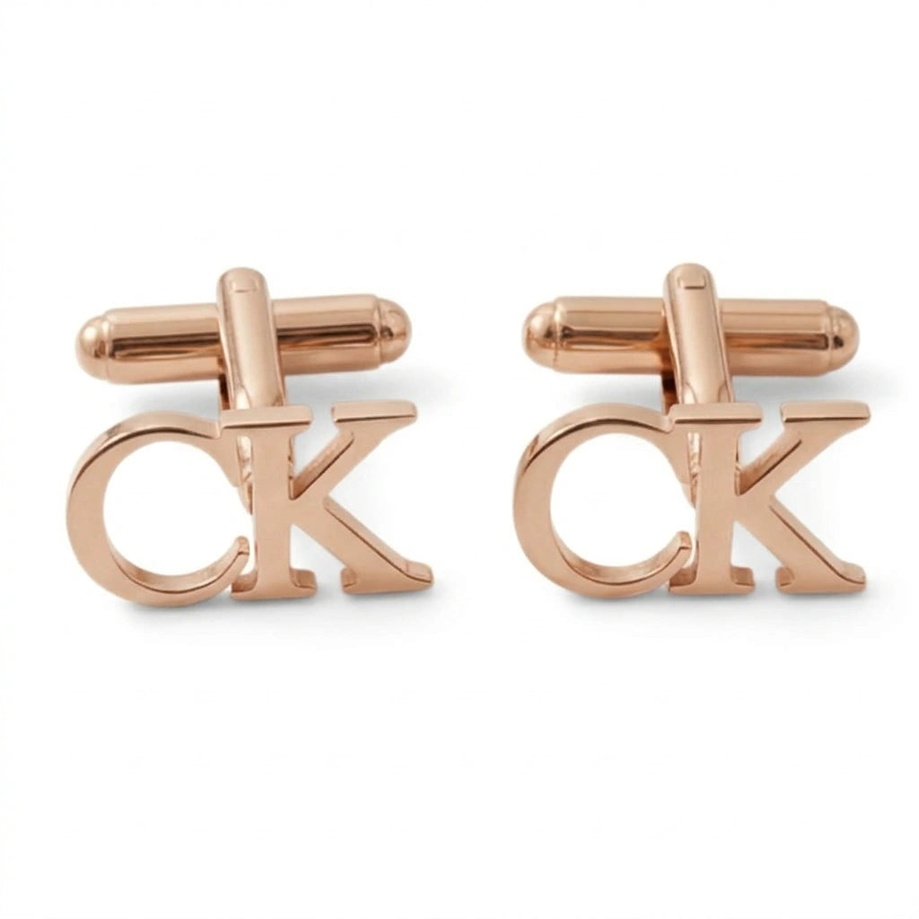 Handcrafted Initial Name Cufflinks for Men – Personalized Brass Monogram Jewelry for Groom