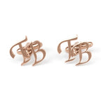 Personalized Initial Cufflinks for Men – Custom Monogram Letter Cufflinks Wedding Accessories for Groom