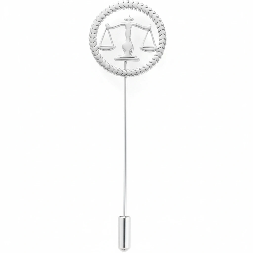 Scales of Justice Lapel Pin - Professional Lawyer & Advocate Symbol Brooch for Court, Suits & Blazers