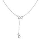 Personalized Butterfly Initial Name Y-Necklace - Custom Drop Alphabet Pendant for Women & Girls