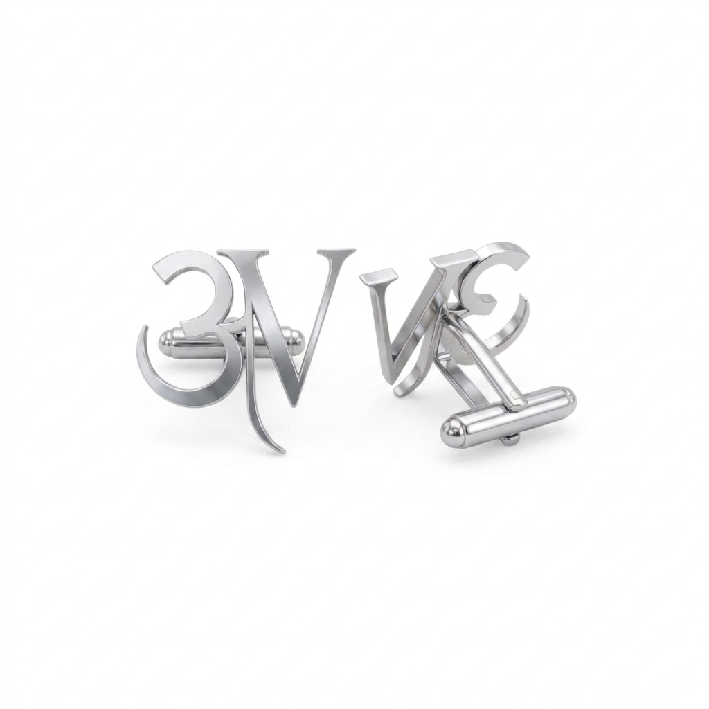 Personalized Initials Name Custom Cufflinks – Handcrafted Monogram Cuff Links Wedding Accessories for Men