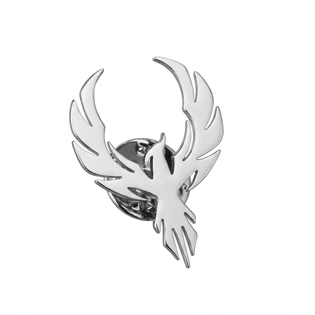 Phoenix Rising Brooch for Men & Women's Suits, Blazers & Luxury Gifting