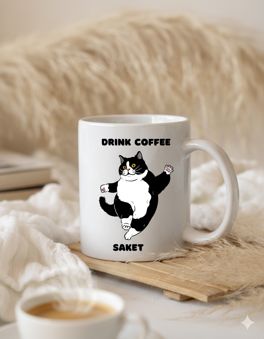 Moskai Take a Break Personalised Coffee Mug | White 11oz