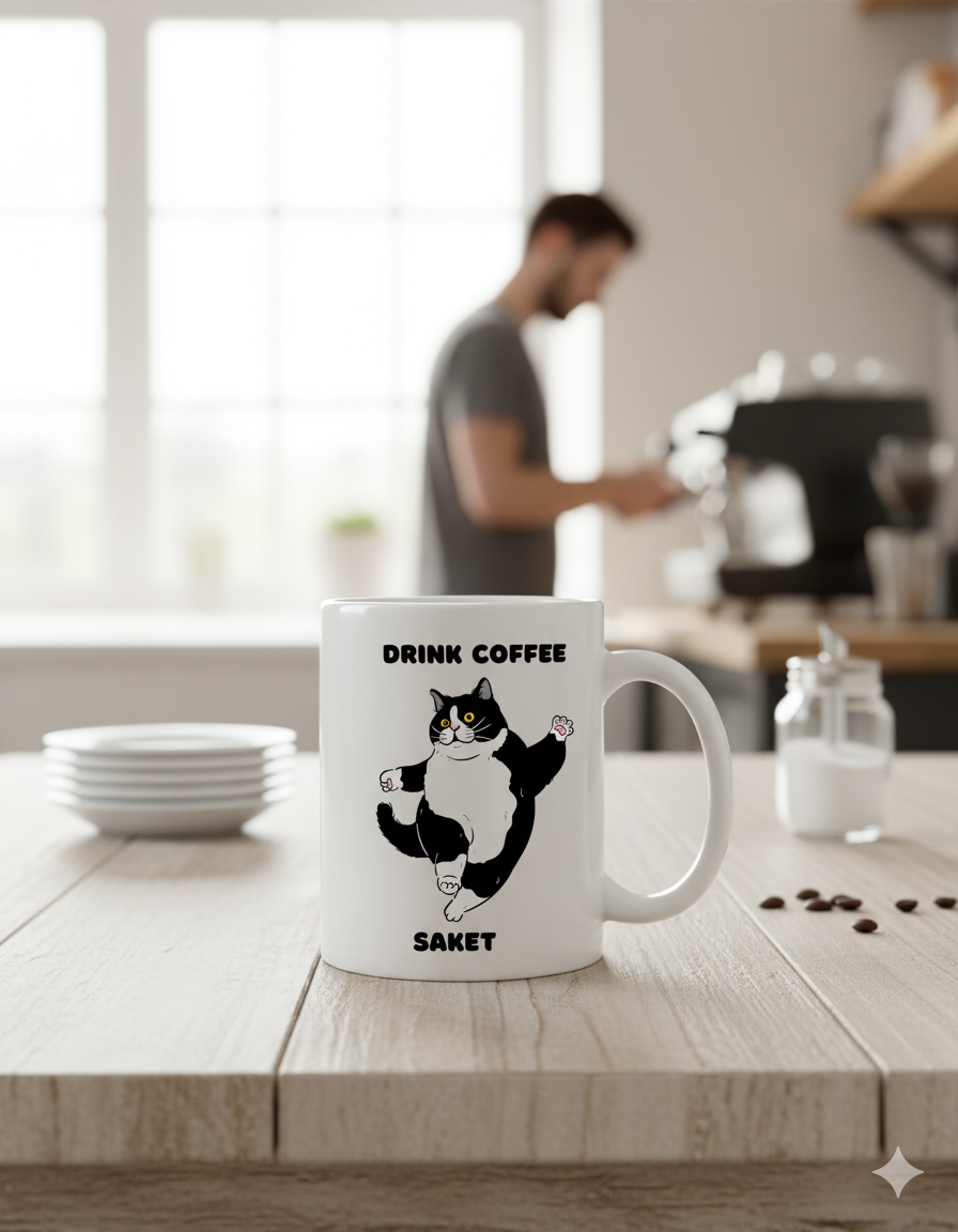 Moskai Take a Break Personalised Coffee Mug | White 11oz