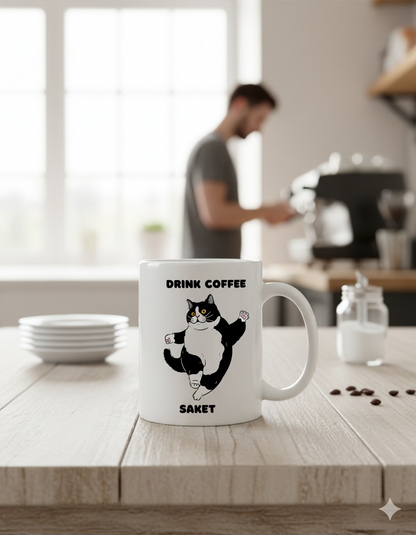 Moskai Take a Break Personalised Coffee Mug | White 11oz