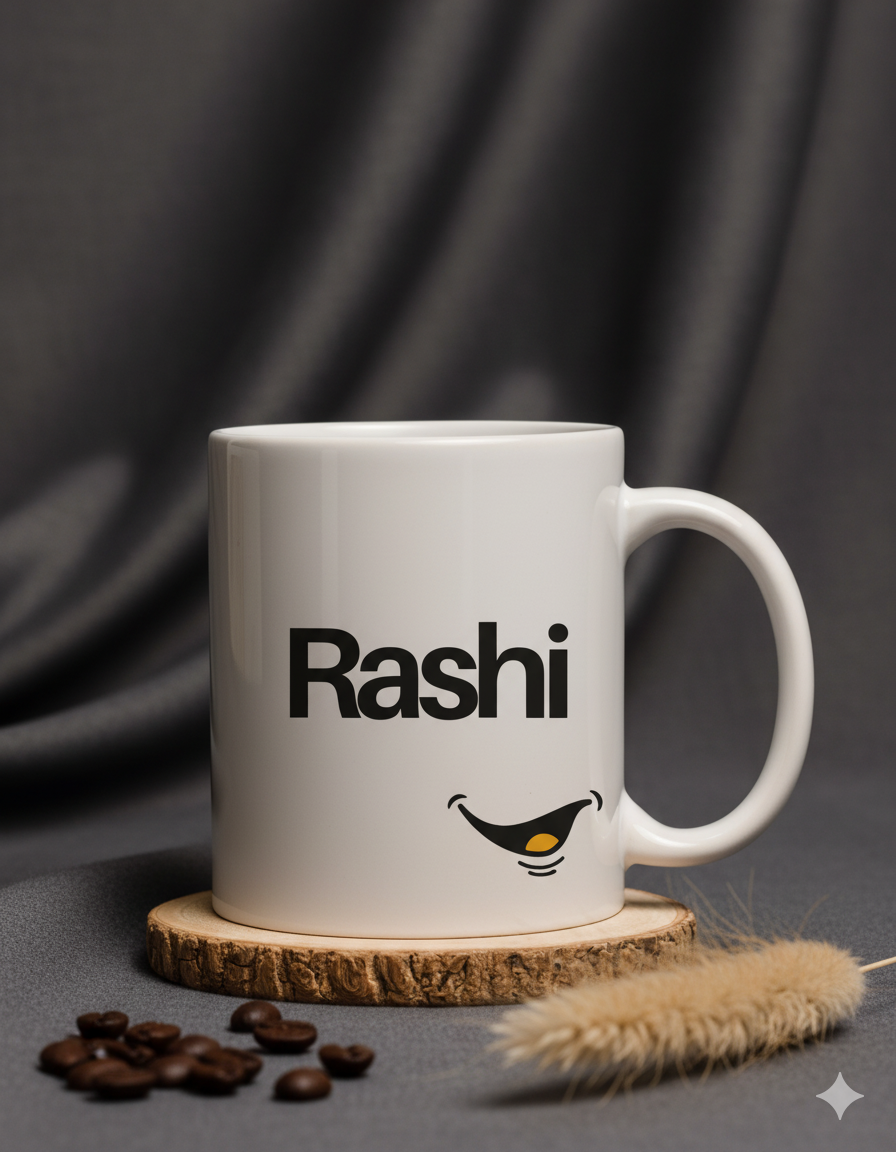 Moskai Sip & Smile Personalised Coffee Mug | White 11oz