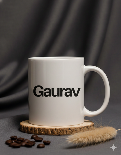 Moskai Coffee Lover Quote Personalised Mug | White 11oz