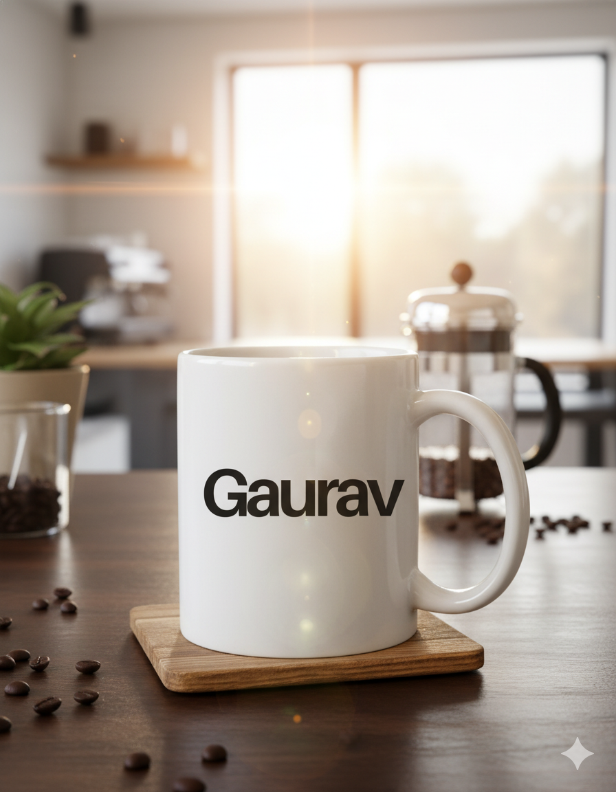 Moskai Coffee Lover Quote Personalised Mug | White 11oz