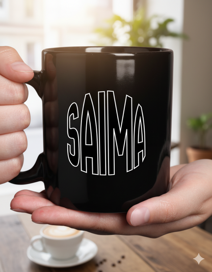 Moskai Wake-Up & Slay Personalised Coffee Mug | Black 11oz