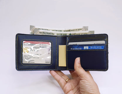 Gents Wallet Blue | Premium Leather Finish |