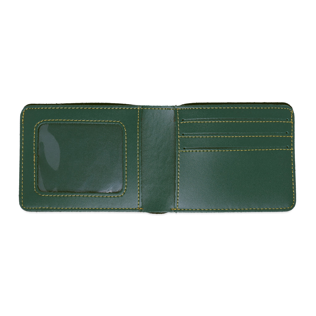 Gents Wallet Green | Premium Leather Finish