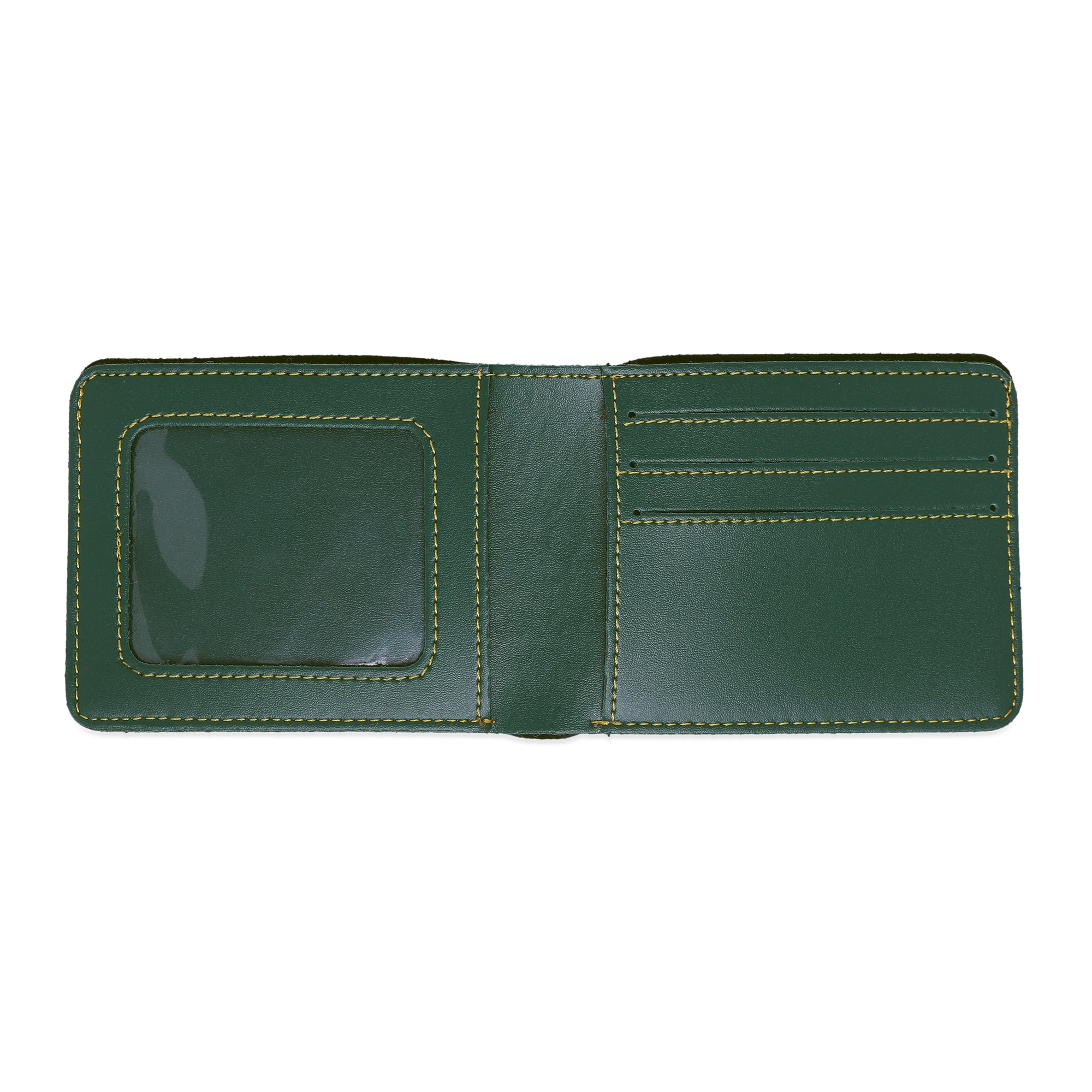 Gents Wallet Green | Premium Leather Finish