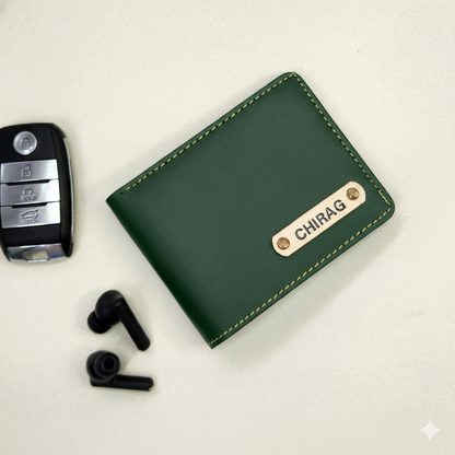 Gents Wallet Green | Premium Leather Finish