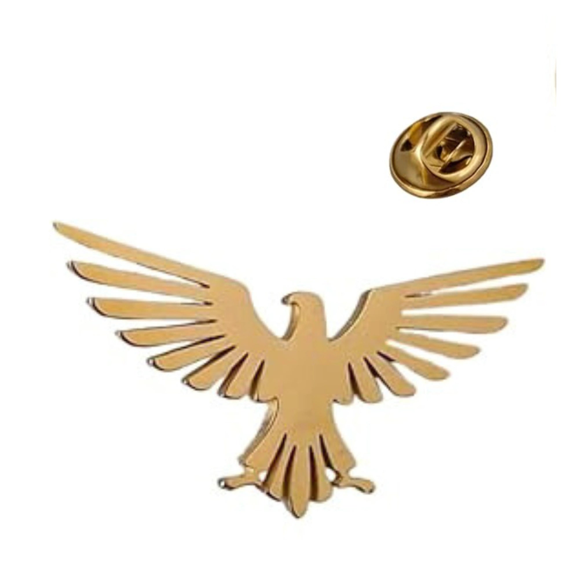 Soaring Eagle Lapel Pin - Premium Hand-Finished Bird Brooch for Suits, Blazers & Wedding Wear