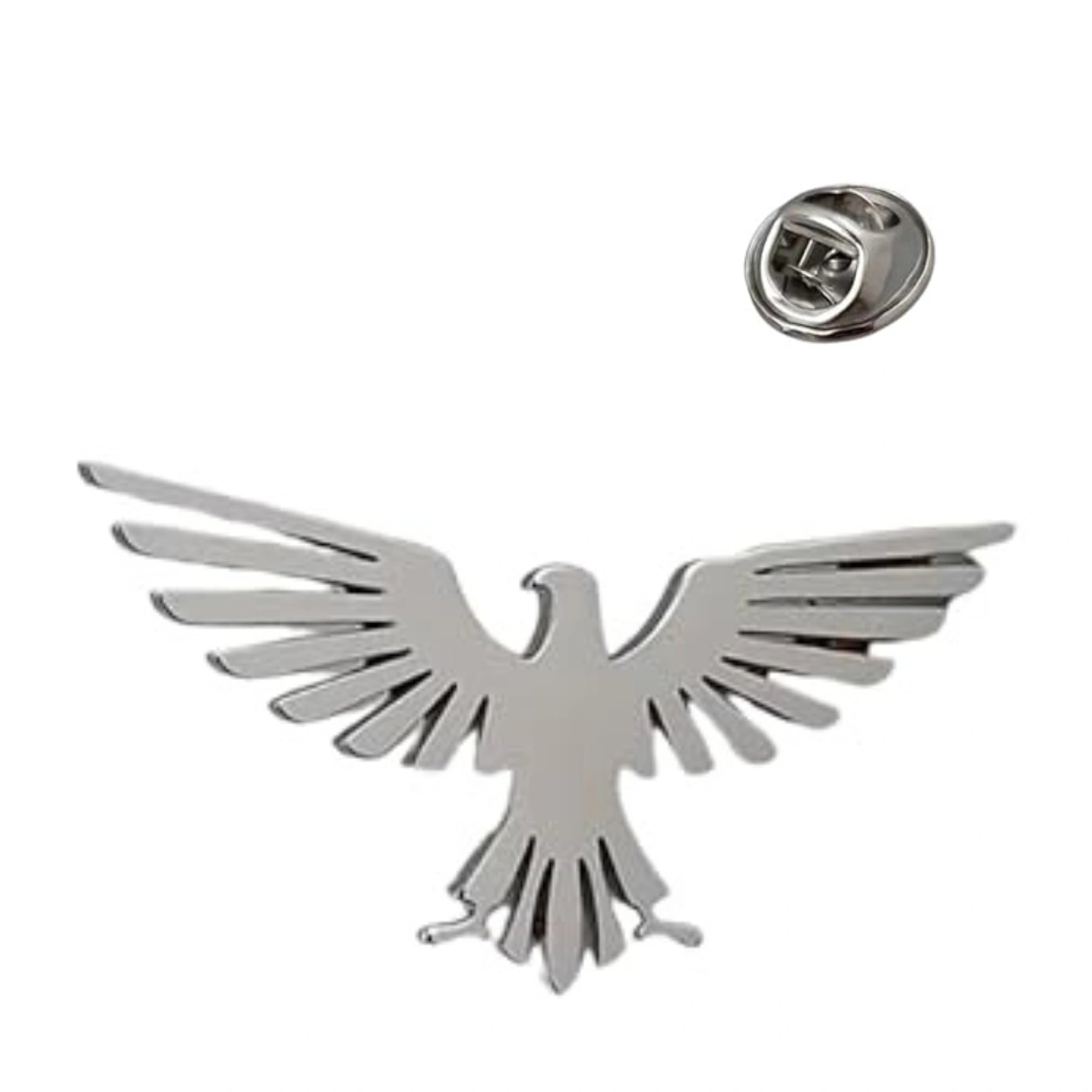 Soaring Eagle Lapel Pin - Premium Hand-Finished Bird Brooch for Suits, Blazers & Wedding Wear