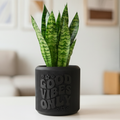 Moskai “Good Vibes Only” 3D Printed Planter | Eco-Friendly Gift for Him or Her