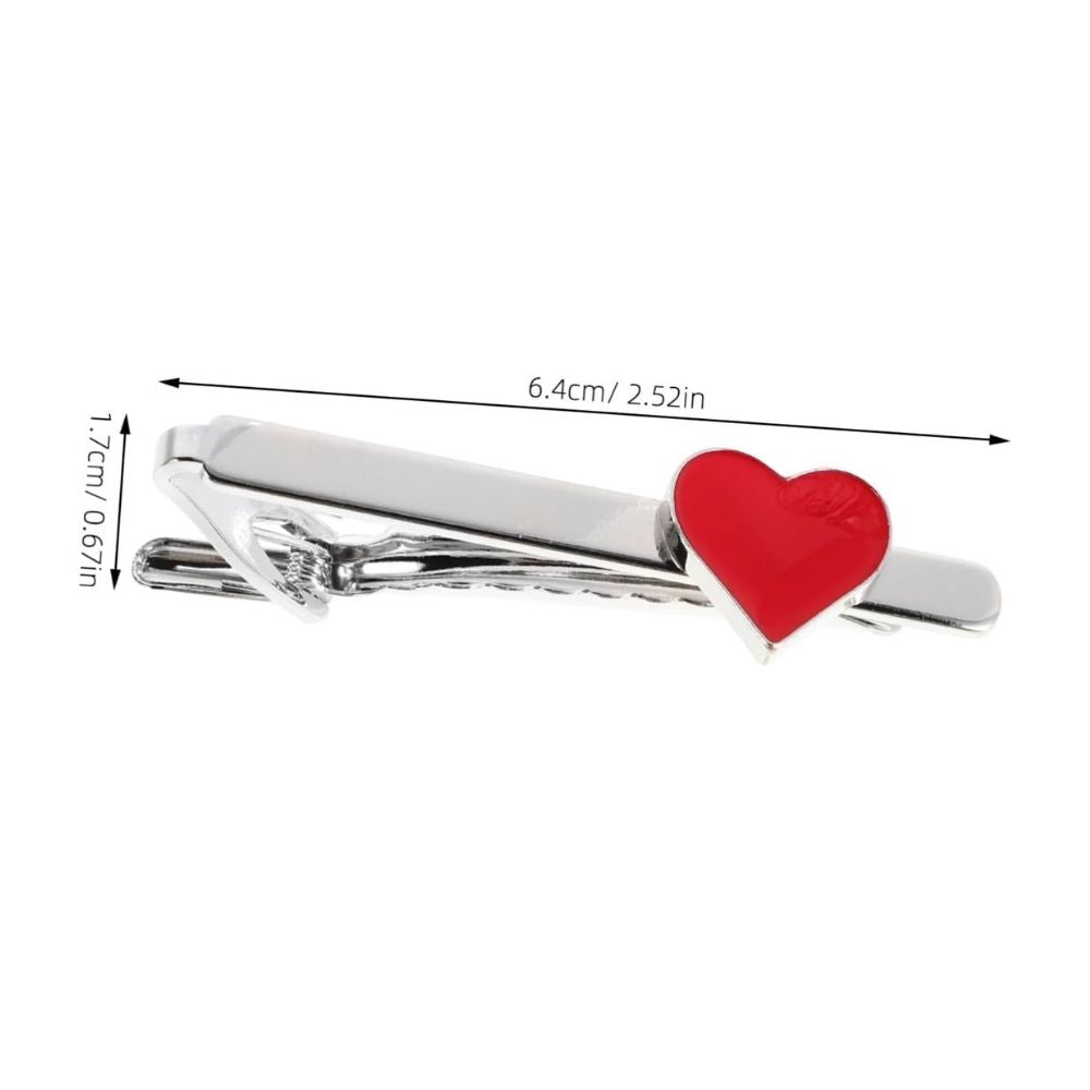 heart tie clip enamel design for men

tie clips for men romantic heart accessory

luxury tie clip heart motif for him

tie pin with enamel heart from Valentine collection

cufflinks and tie set styled heart tie bar clip

customised tie pin alternative heart design