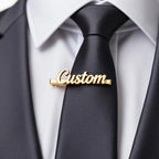 Personalized Name Tie Pin for Men with Engraved Initials | Stylish Formal Accessory