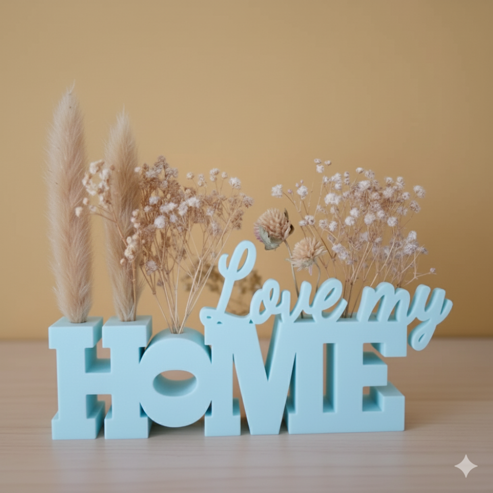 Moskai 3D Printed “Home” Sign Showpiece | Eco-Friendly Home Décor Gift