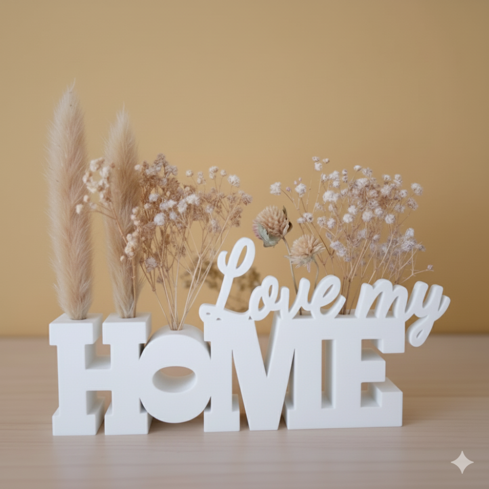 Moskai 3D Printed “Home” Sign Showpiece | Eco-Friendly Home Décor Gift