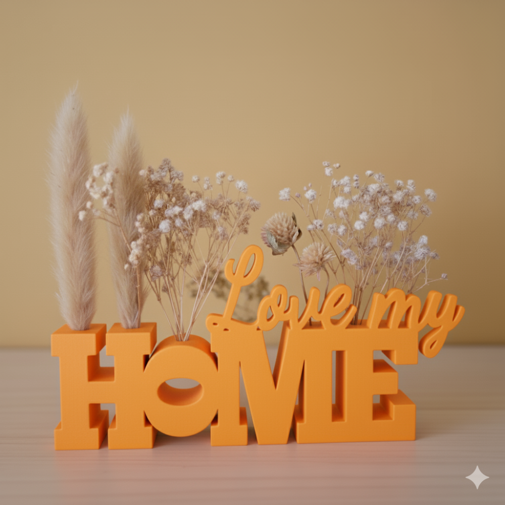 Moskai 3D Printed “Home” Sign Showpiece | Eco-Friendly Home Décor Gift