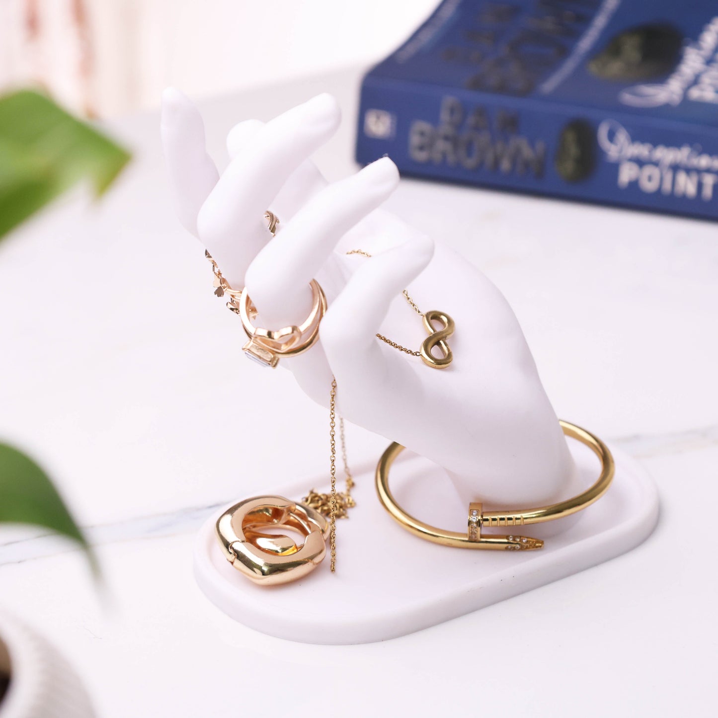 Moskai 3D Human Hand Jewelry Tray & Multi-Utility Organizer