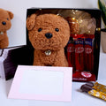 Plush Teddy & KitKat Chocolate Valentine Gift Hamper – Cute Romantic Surprise Box for Her