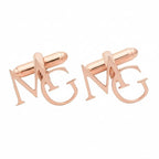 Corporate Gifts for Men, Classic Gold Suit Accessories, Handmade personalized gold cufflinks