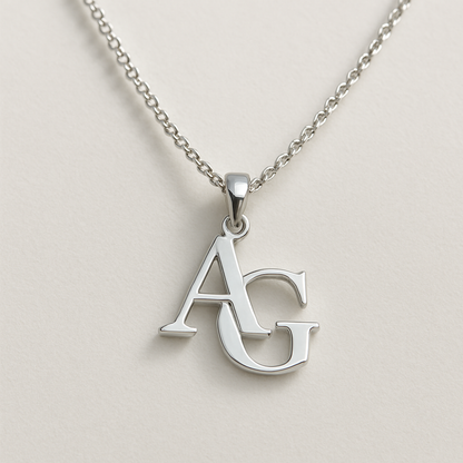 personalized initials pendant for her