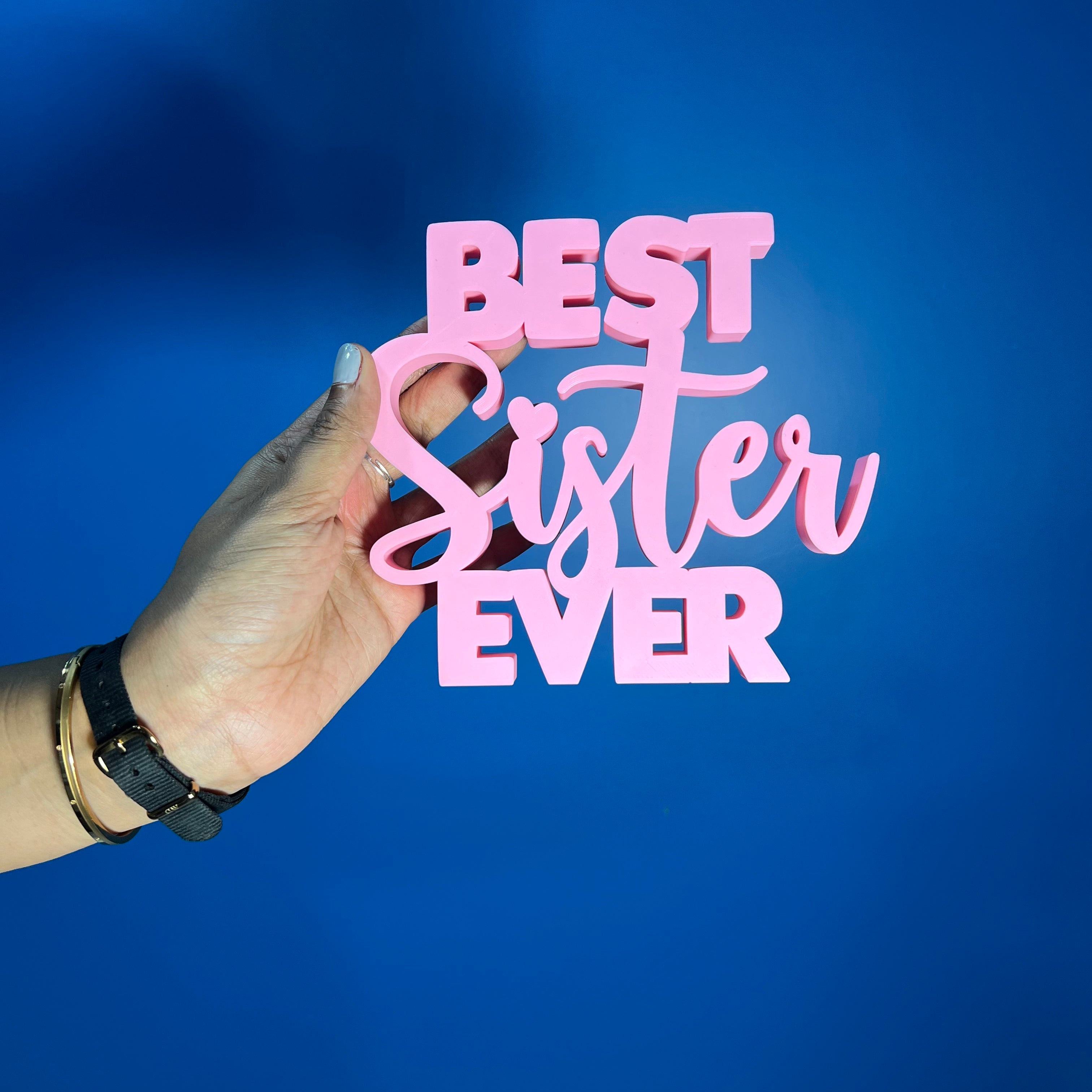 Personalised 3D Best Brother Sister Ever Showpiece