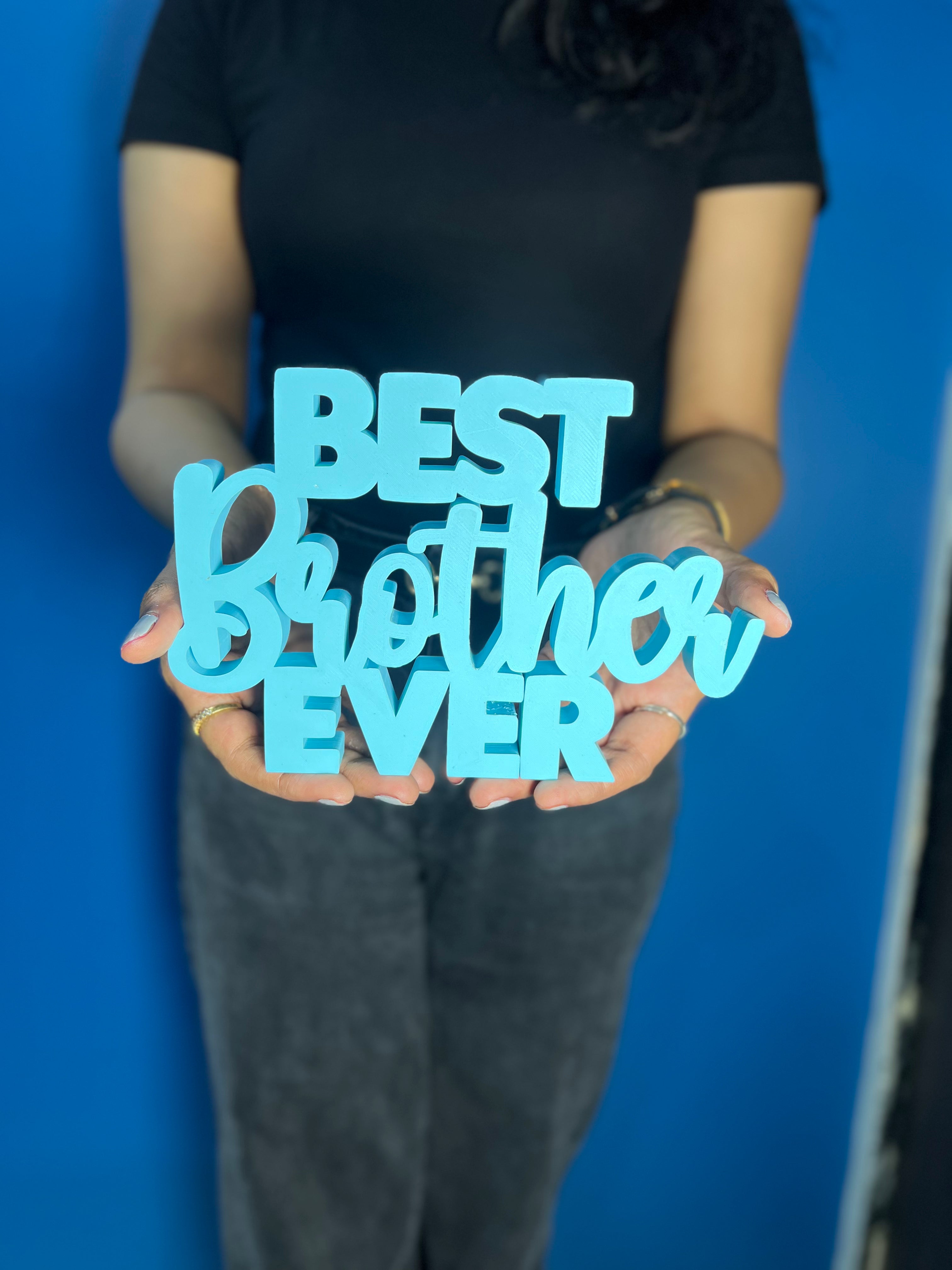 Personalised 3D Best Brother Sister Ever Showpiece