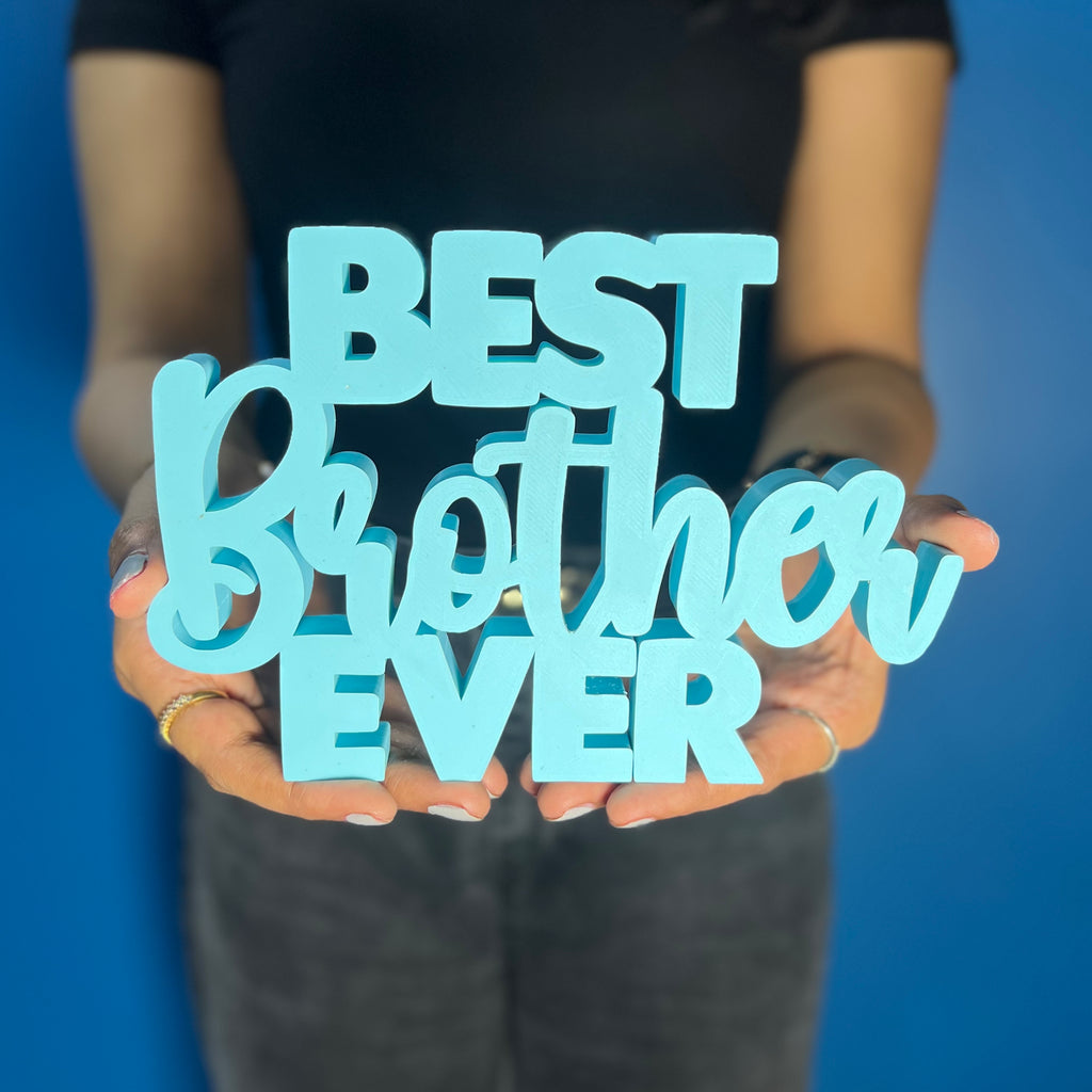 Personalised 3D Best Brother Sister Ever Showpiece