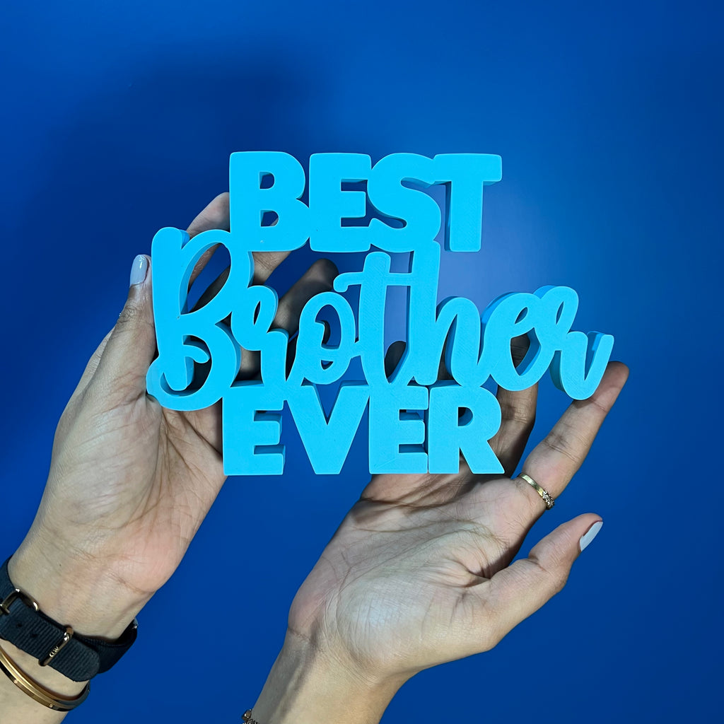 Personalised 3D Best Brother Sister Ever Showpiece