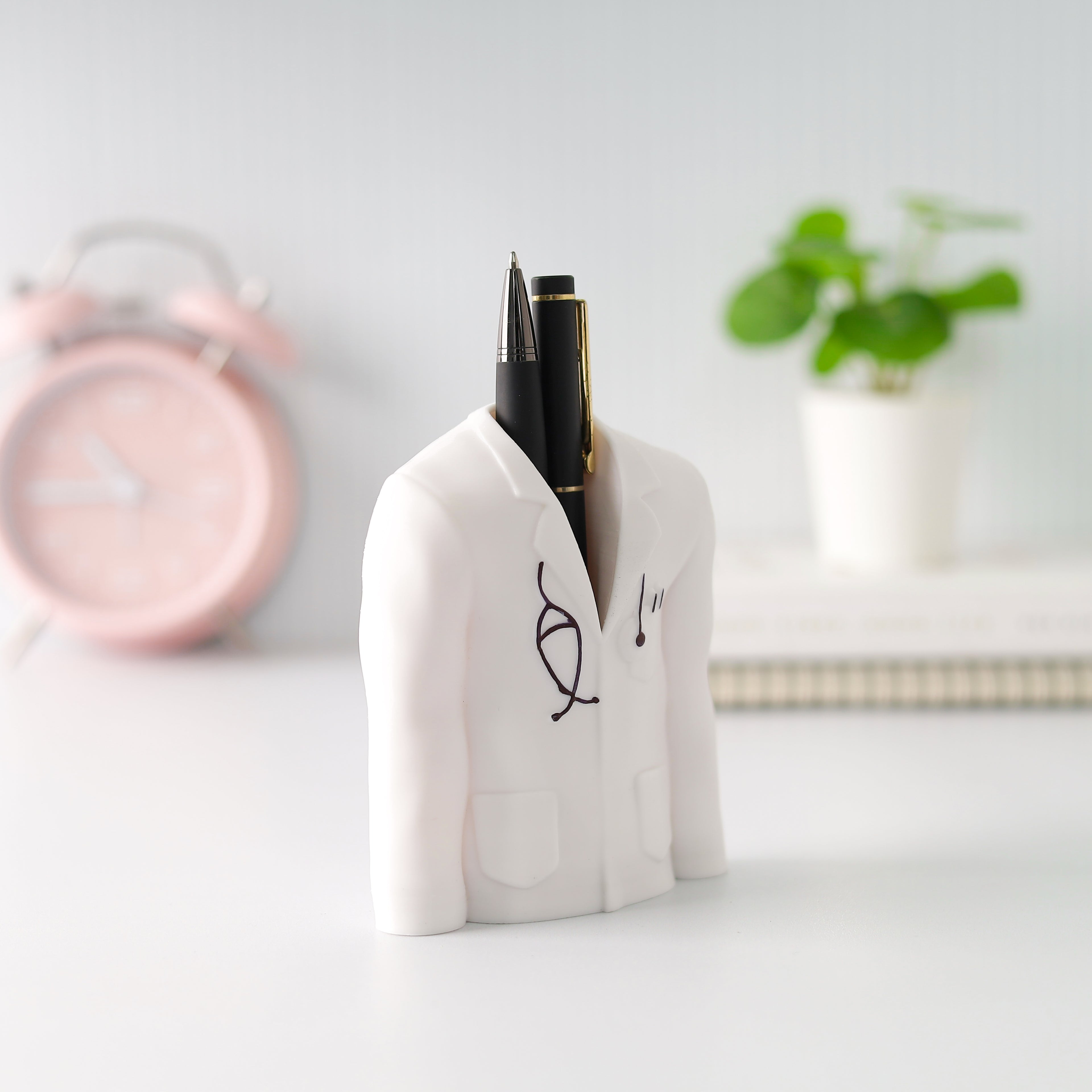 Personalised 3D Doctor Coat Pen Stand with Name by Moskai