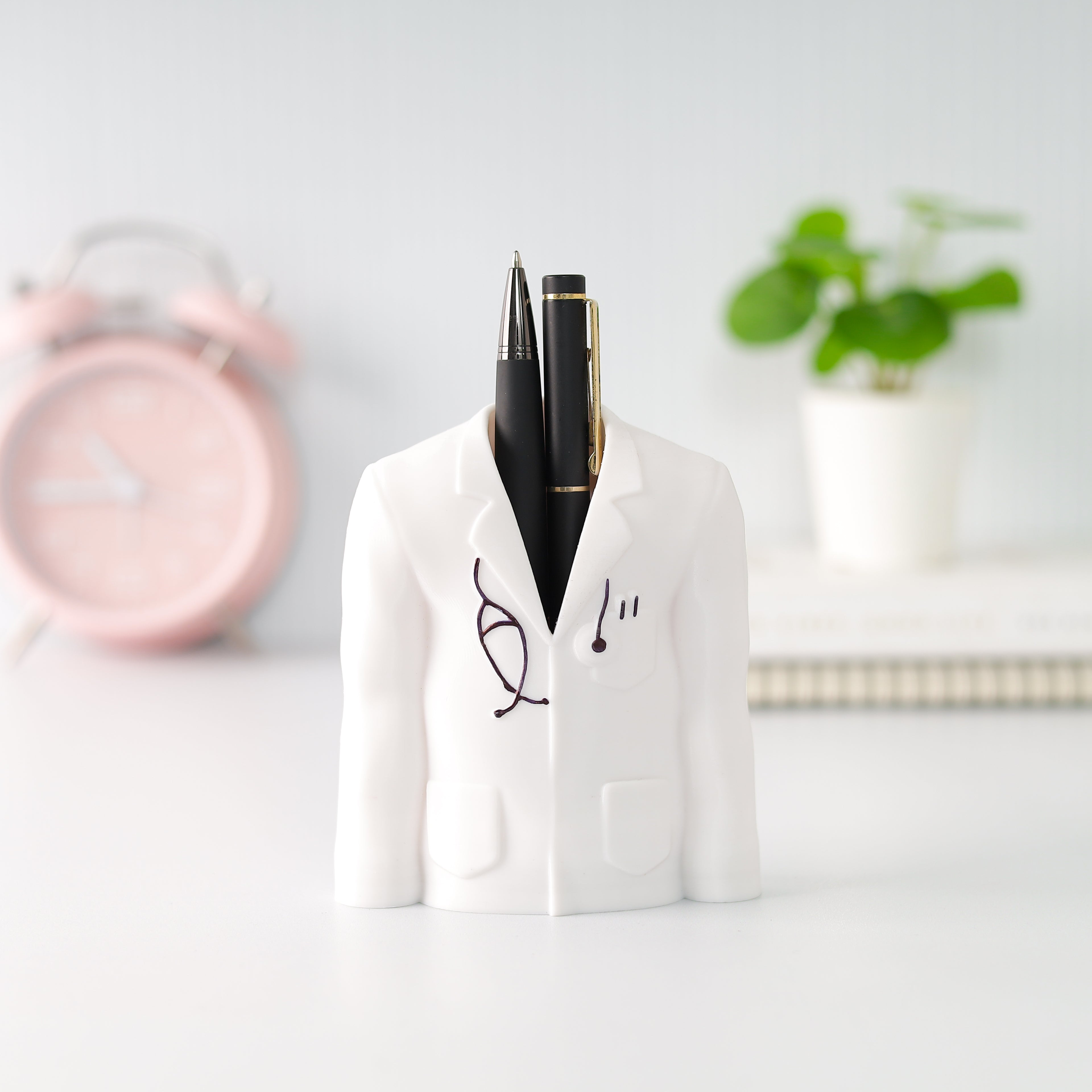 Personalised 3D Doctor Coat Pen Stand with Name by Moskai