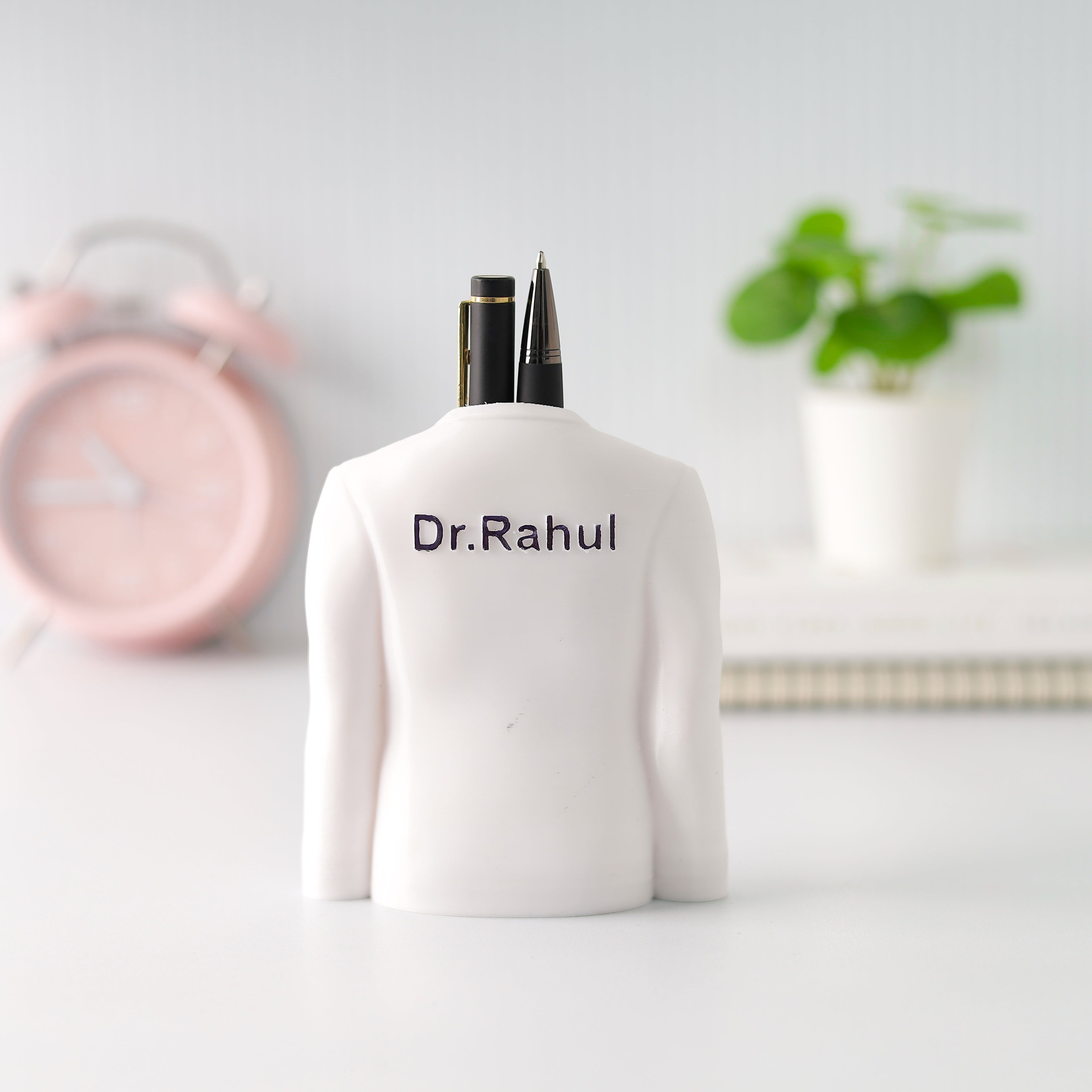 Personalised 3D Doctor Coat Pen Stand with Name by Moskai
