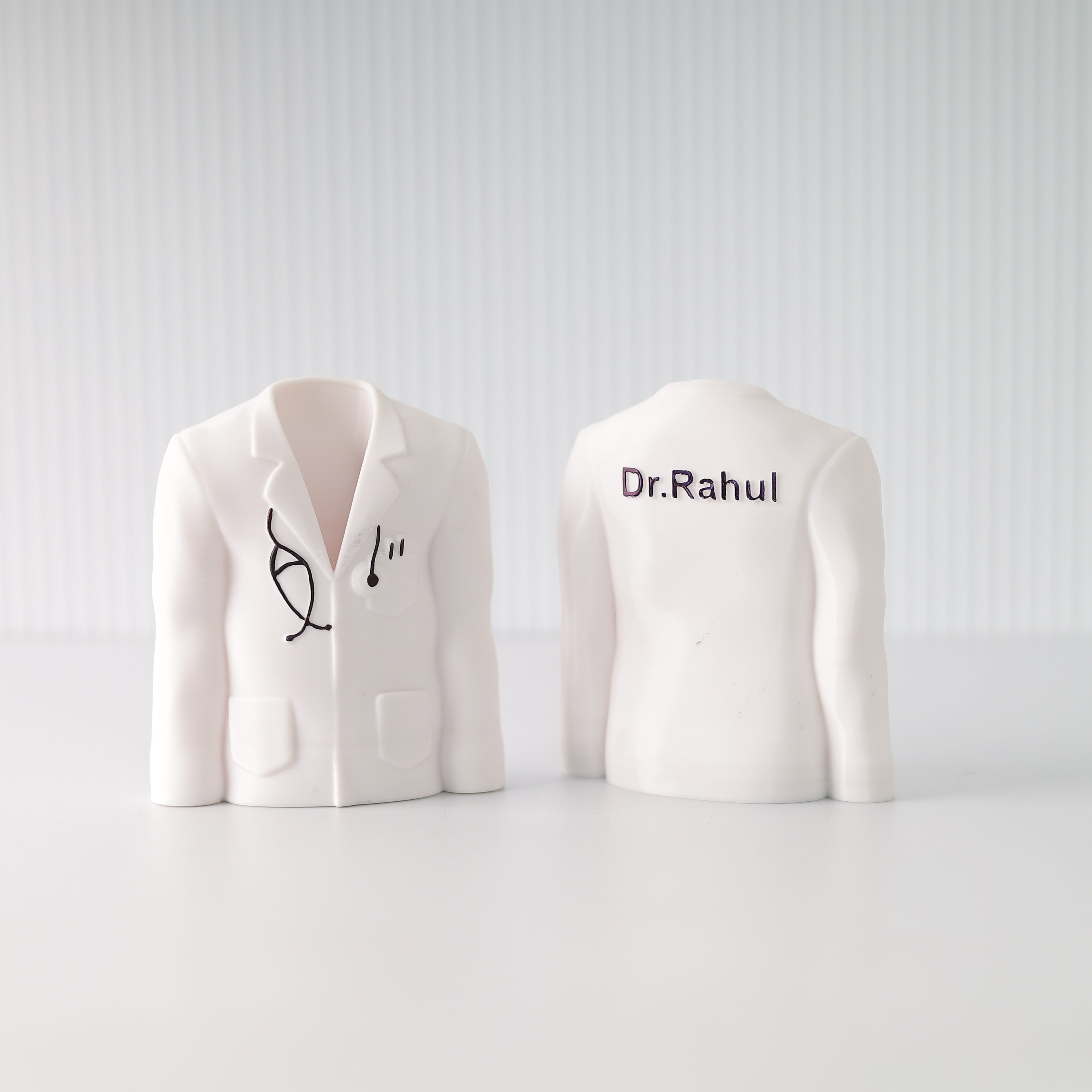 Personalised 3D Doctor Coat Pen Stand with Name by Moskai